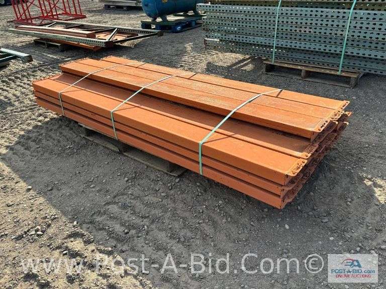 Heavy Duty Pallet Racking Crossbeams, Approx.19 At 8' Long.