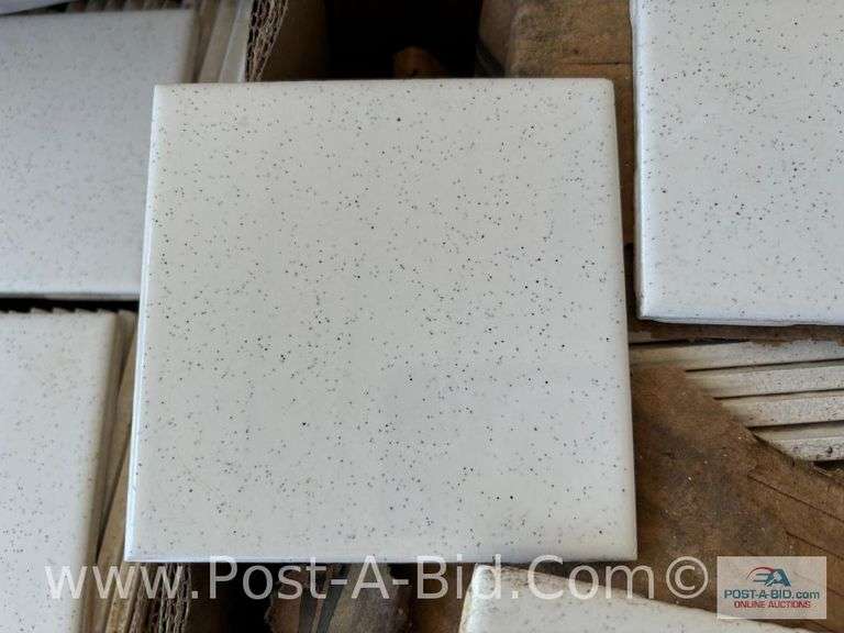 Pallet Of Ceramic Tile, 4" Square, Approx. 30 Boxes, All White.