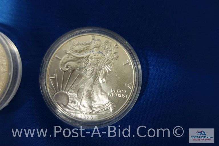 2-1 oz. .999 Fine Silver Rounds.