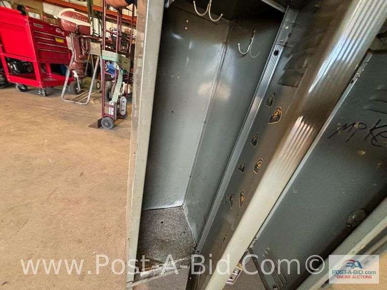8 Door Locker, 78" T x 48" W x 12" D.