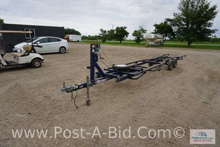 2010 Triton Pontoon Trailer, With Spare Tire, Lifetime License #ABBK980, Tr