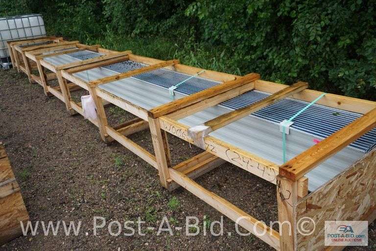 Image II Striated 16 26Ga GR50 CF45 Black Sheet Metal, Approx. 31 Pieces At