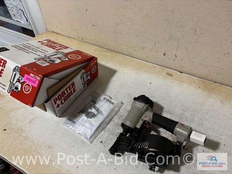 Porter Cable Roofing Coil Nailer, #RN175A In Box, Owner Stated, "New/Never