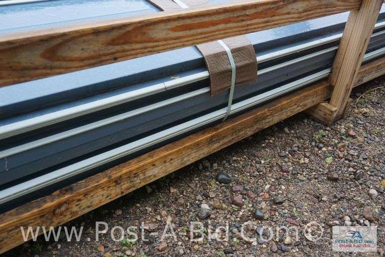 EM15- 1211 CF Wall 12 24 Ga AZ50 Kynar Tahoe Blue Sheet Metal, Approx. 36 P
