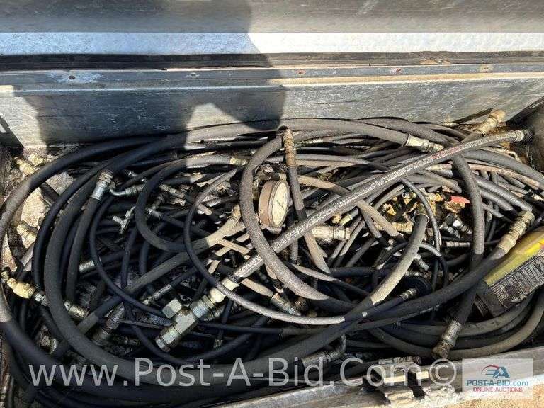 Alumi Toolbox Full Of Misc. Hydraulic Test Equipment: Gauges, Hoses, Flow M