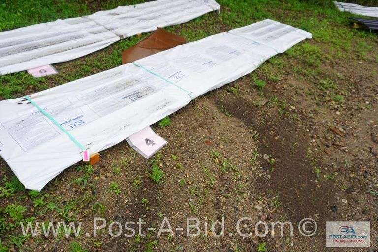 Classic Rib 36 29Ga GR80 CF45 Red Sheet Metal, Approx. 24 Pieces Ranging In