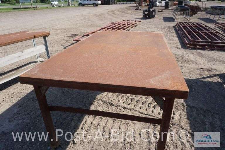 Metal Work Table, 6' x 43" .