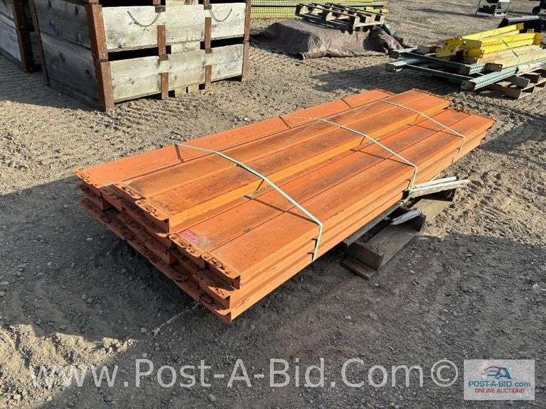 Heavy Duty Pallet Racking Crossbeams, Approx.19 At 8' Long.