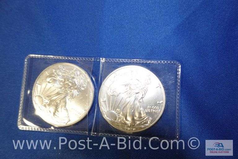 2-1 oz. .999 Fine Silver Rounds.