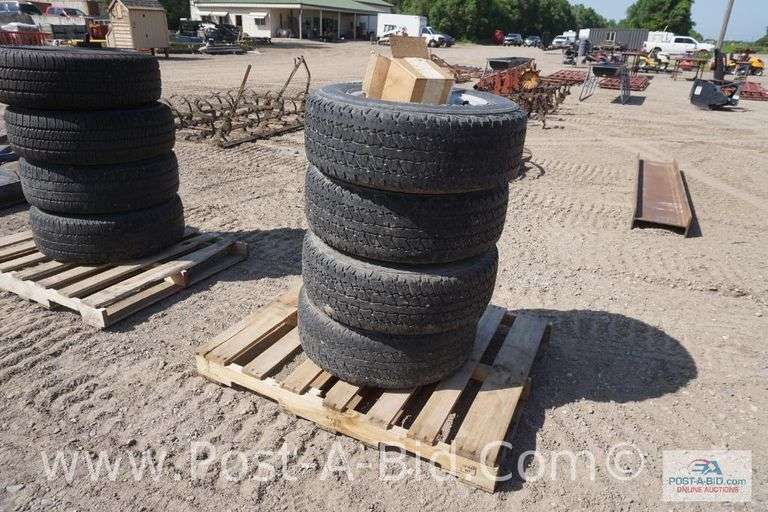4-Firestone 245/65 R17 Tires, With Center Caps And Lugs, Owner Stated, "Wer