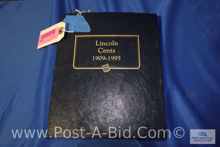 Lincoln Cent Book 1: 1909-1995, 252 Coins, 6 Short Of A Full Set, Whitman C