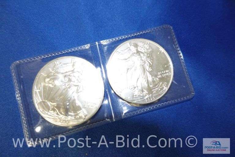 2-1 oz. .999 Fine Silver Rounds.