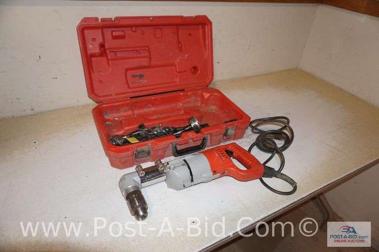 Milwaukee 1/2" Right Angle Drill, In Case.