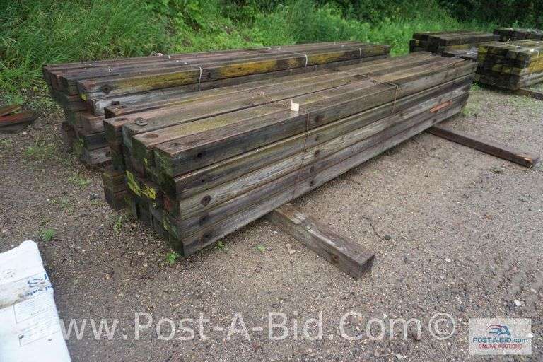Bundles Of 14' Wood Cross Arms, Approx. 25 Each.