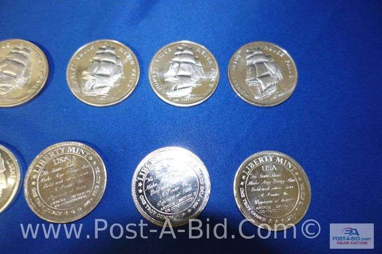 10 x 1 oz. .999 Fine Silver Rounds.
