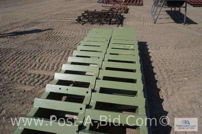 Heavy Duty Trailer Ramps, Used On Semi Drop Deck Trailer, Approx. 10' 4" Lo