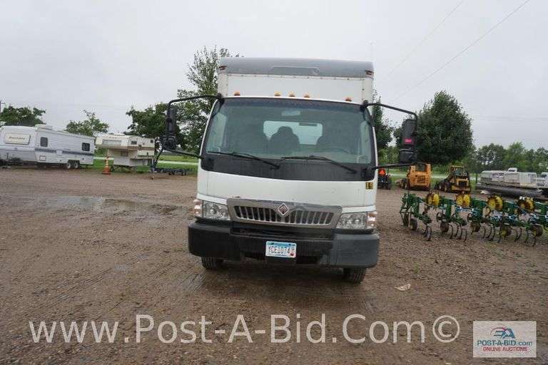 2008 International CF500 VT 275 16' Box Truck With 10' Fold-Up Ramp, Diesel