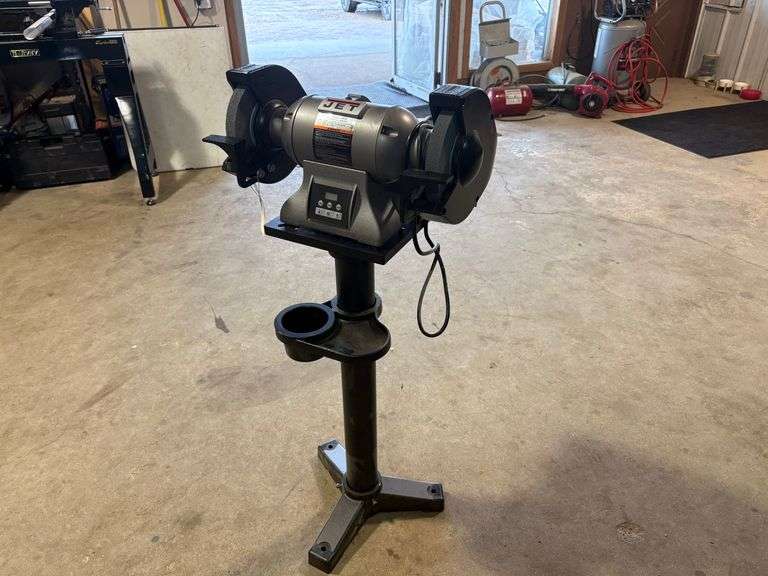 Jet 8" Variable Speed Grinder ON Stand With Manual, Works.