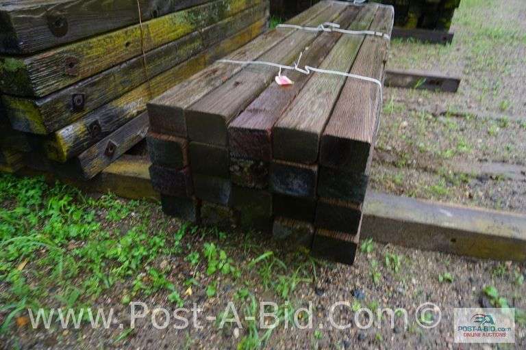Bundle Of 8' Long Wood Cross Arms, Approx. 25 Each