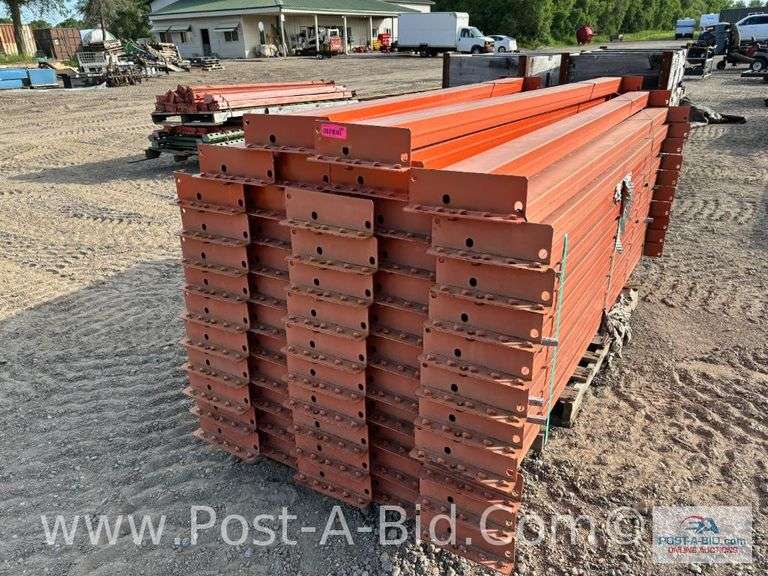 Heavy Duty Pallet Racking Crossbeams, Approx. 55 At 8' Long.