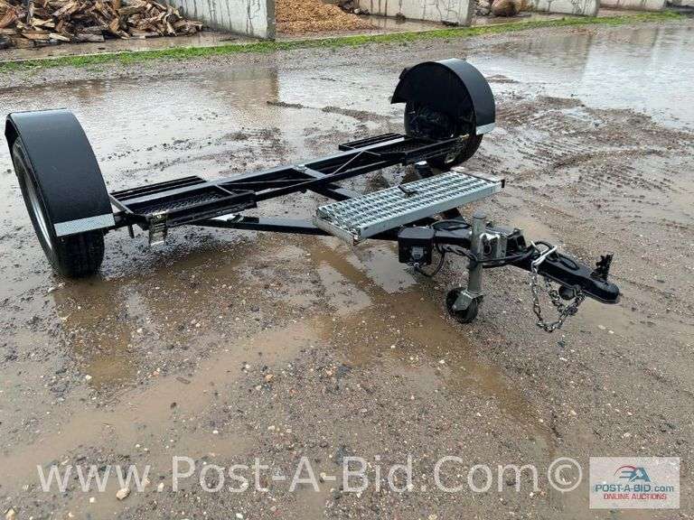 American Car Dolly With Ramps, Straps, Electric Brakes, 205/75 R14, Tires,