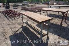 Metal Work Table, 70' x 23".