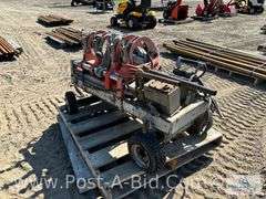 Pipe Fuser With Cutter And Heat Pad, Hand Hydraulic And 2 Sets Of Dies.