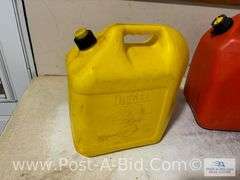 2-5 Gallon Diesel Cans And 1-6 Gallon Gas/Can.