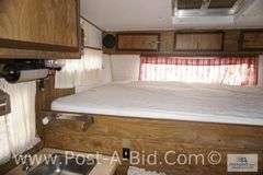 Leer Slide in Pick Up Camper, 1977, 8 1/2' Has AC, Stove, Furnace, Bathroom
