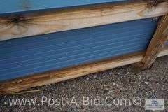 EM15-1211 CF Wall 12 24 Ga AZ50 Kynar Tahoe Blue Sheet Metal, Approx. 43 Pi