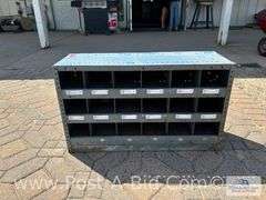 Bolt Bins 36" W x 12" D x 21" T.