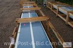 EM15-1211 CF Wall 12 24 Ga AZ50 Kynar Tahoe Blue Sheet Metal, Approx. 47 Pi