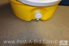 5-Coolers, 2-Coleman 48 qt., 2-Coleman 40 qt., 1-Beverage 3 Gallon Cooler.
