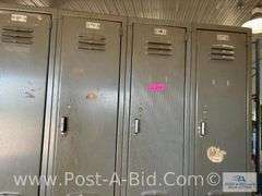 8 Door Locker, 78" T x 48" W x 12" D.