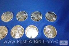 10 x 1 oz. .999 Fine Silver Rounds.