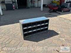 Bolt Bins 36" W x 12" D x 21" T.