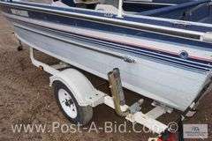 1989 Northwoods 16' Boat- No Motor, Has Minnkota 40 Lb Thrust Bow Mount Tro