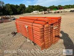 Heavy Duty Pallet Racking Crossbeams, Approx. 55 At 8' Long.