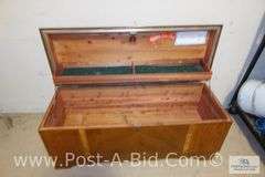 Vintage Cedar Chest, 46" L x 20 1/2" T x 17", No Key.