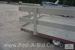 1989 Triton 8' x 8' Snowmobile Trailer With Stake Pockets And Sides. Lifeti