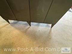 8 Door Locker, 78" T x 48" W x 12" D.