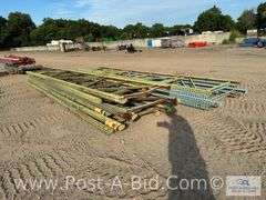 12-Pallet Racking Uprights Approx. 20' Tall.