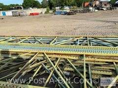 12-Pallet Racking Uprights Approx. 20' Tall.