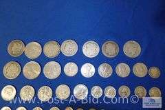 10-Silver Dollars Years 1886-1924, 10-Silver Half Dollars Years 1940-1964,