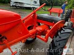 Restored Allis Chalmers B Tractor With Crank Start, PTO. Runs And Drives.