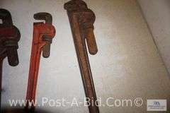 4-Pipe Wrenches, 1-24", 2-18", 1-14".