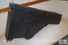 3-Hard Plastic Fender Truck Bed Tool Box, With Ratchet Straps.