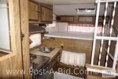 Leer Slide in Pick Up Camper, 1977, 8 1/2' Has AC, Stove, Furnace, Bathroom