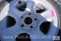 4-Firestone 245/65 R17 Tires, With Center Caps And Lugs, Owner Stated, "Wer