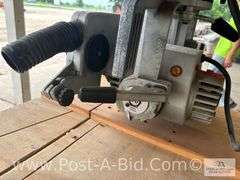 DeWalt Radial Arm Saw, 120 V, 3,450 RPM, Model 740 Powershop, 3" Cut, 2 HP,